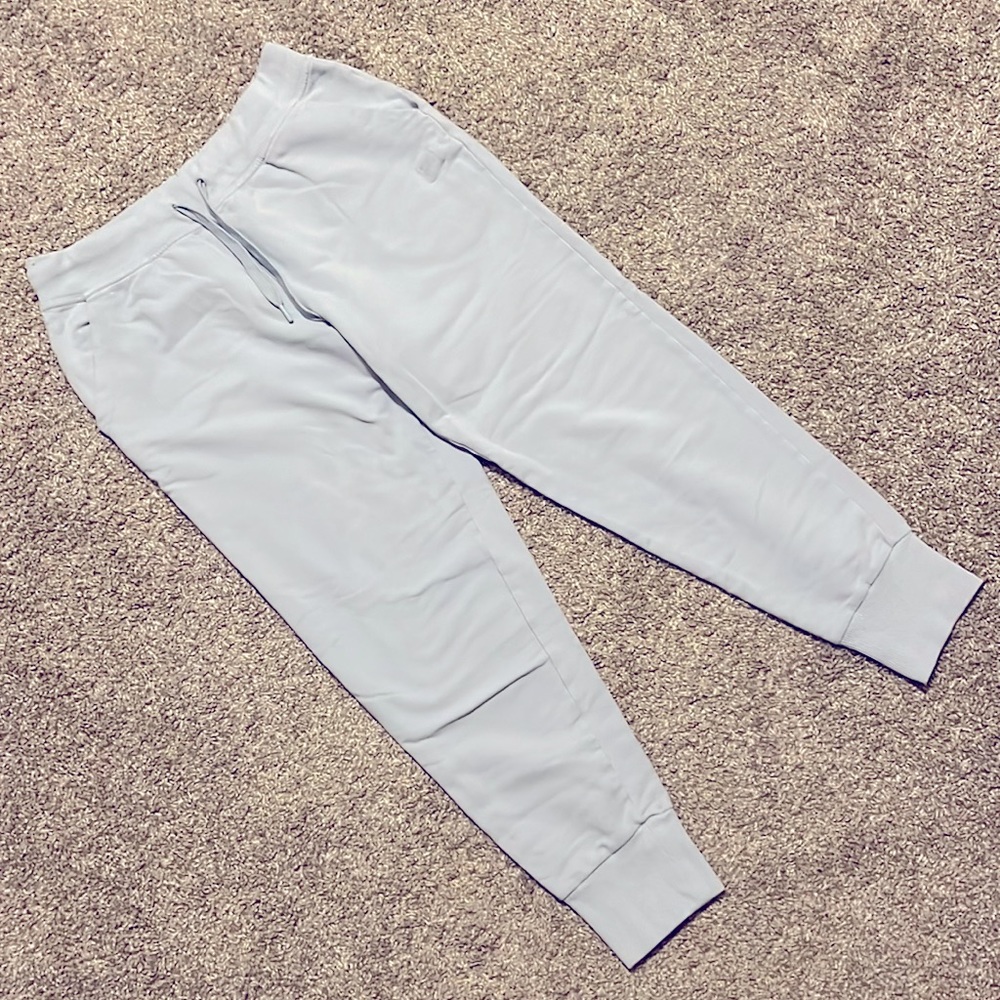 Light Sky Blue Fila Cotton Joggers